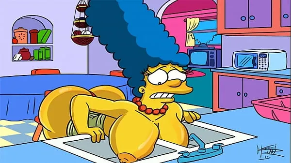 Yeni The Simpsons Hentai - Marge Sexy (GIFen iyi videolar