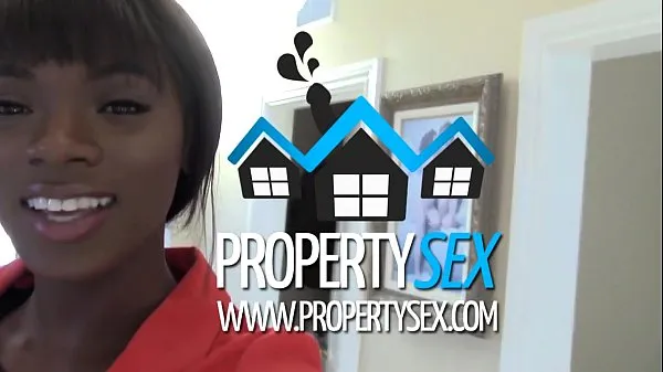 New PropertySex - Beautiful black real estate agent interracial sex with buyer top Videos