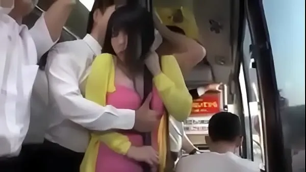 New young jap is seduced by old man in bus top Videos