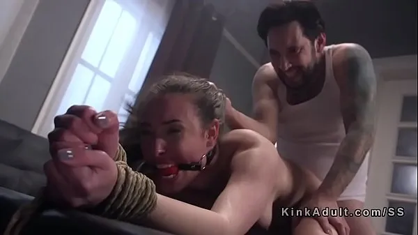 New Tied up slave gagged and anal fucked top Videos