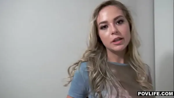 New Hot Blonde Teen Stranger Catches Guy With Big Dick Out And Wants It top Videos