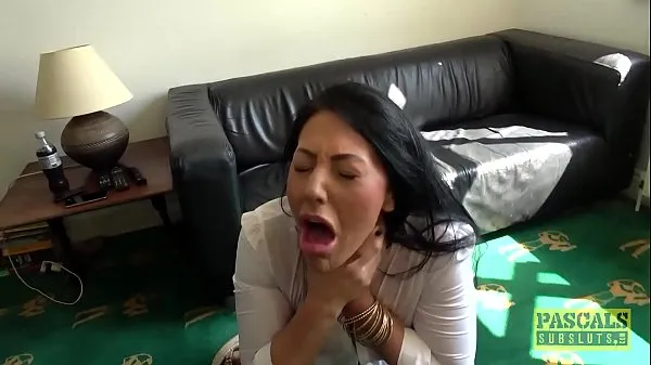 Nya Candi Kayne gets throat fucked and gets a mouth full of cum toppvideor