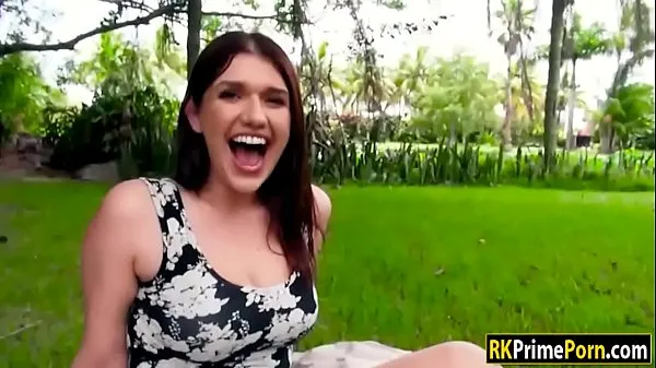 April Dawn swallows cum for some money Video teratas baharu