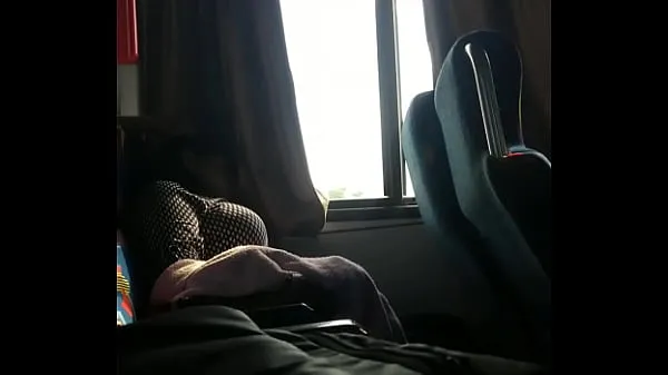 New Busty bounces tits on bus top Videos