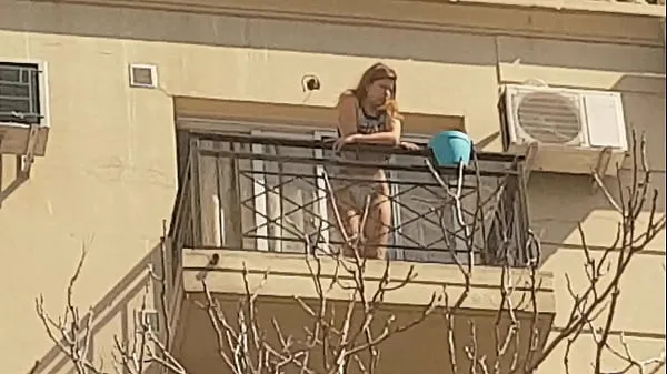 New Neighbor on the balcony 2nd part top Videos