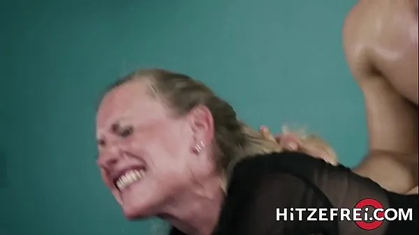 New HITZEFREI Blonde German MILF fucks a y. guy top Videos