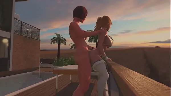 Video baru Redhead Shemale fucks Blonde Tranny - Anal Sex, 3D Futanari Cartoon Porno On the Sunset teratas