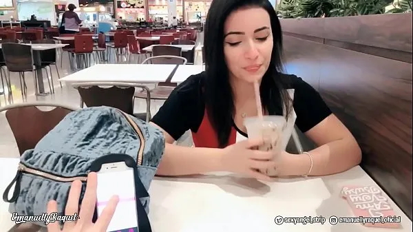 New Emanuelly Cumming in Public with interactive toy at Shopping Public female orgasm interactive toy girl with remote vibe outside top Videos