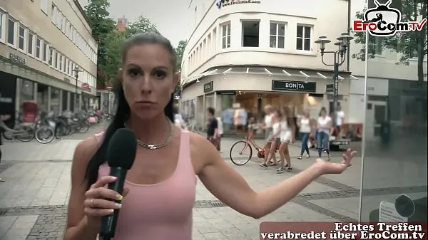 Novi German milf pick up guy at street casting for fuck najboljši videoposnetki