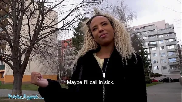 Nya Public Agent Ebony Dutch babe fucked by a big cock in POV toppvideor