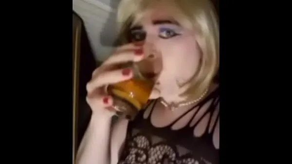 Yeni Sissy Luce drinks her own piss for her new Mistress Miss SSP dumb sissy loser permanently exposed whoreen iyi videolar