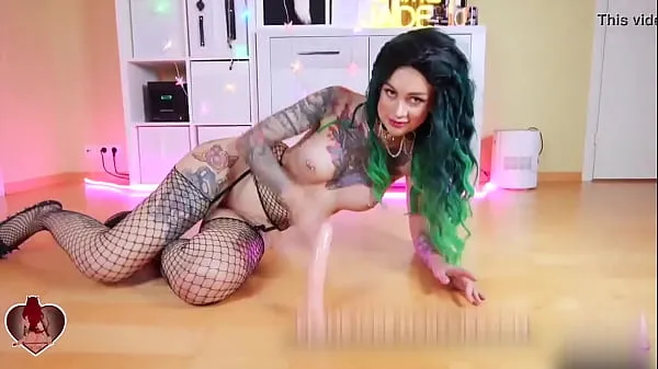 Nové Tattoed Girl Ass Fuck Dildo and Anal Creampie in Sexy Stockings najlepšie videá