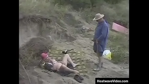 Hey My step Grandma Is A Whore - Piri - Older gentleman is taking a relaxing walk on the beach when he rounds a corner and is completely shocked to see a old granny masturbating Video teratas baharu