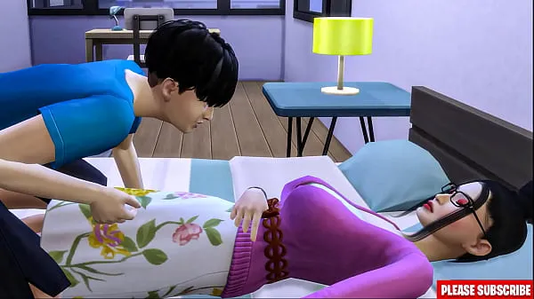 Yeni Stepson Fucks Korean stepmom | asian step-mom shares the same bed with her step-son in the hotel roomen iyi videolar
