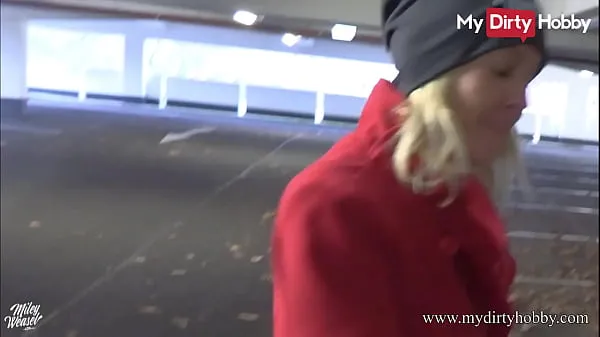 New MyDirtyHobby - German amateur blonde babe sucks a cock at a public parking lot and gets a cumshot on her beautiful tits after a nice fuck top Videos