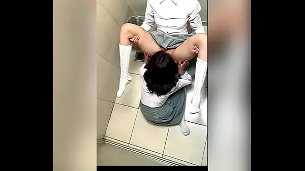 New Two Lesbian Students Fucking in the School Bathroom! Pussy Licking Between School Friends! Real Amateur Sex! Cute Hot Latinas top Videos