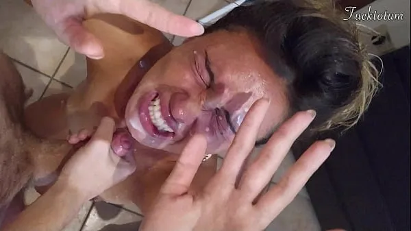New Girl orgasms multiple times and in all positions. (at 7.4, 22.4, 37.2). BLOWJOB FEET UP with epic huge facial as a REWARD - FRENCH audio top Videos