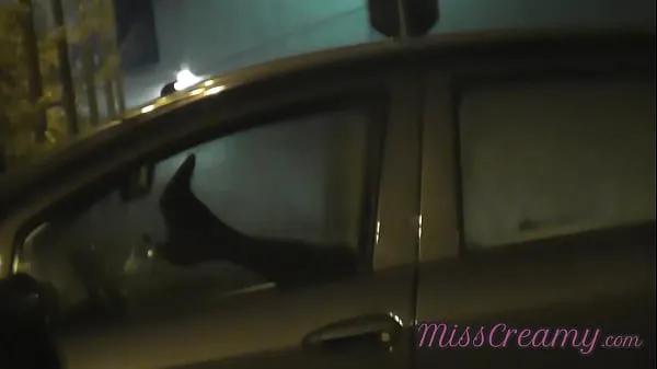 New Sharing my slut wife with a stranger in car in front of voyeurs in a public parking lot - MissCreamy top Videos