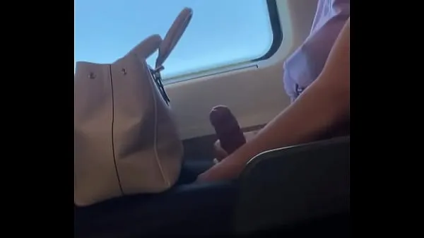 New Shemale jacks off in public transportation (Sofia Rabello top Videos