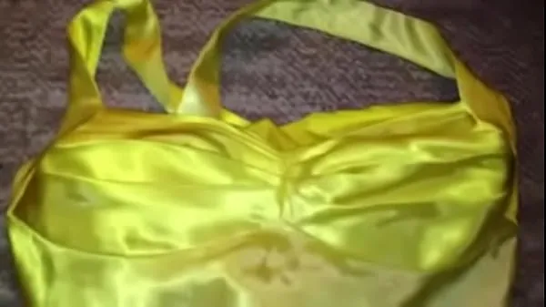 Yellow & White Ombre Satin Homecoming Dress 2 Video teratas baharu