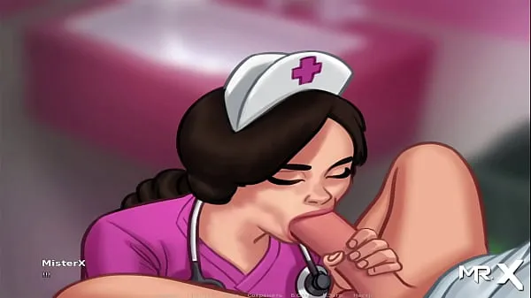 Nya SummertimeSaga - Nurse plays with cock then takes it in her mouth E3 toppvideor