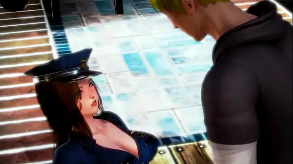 Nieuwe Security woman has sex with a man in hot hentai xxx animation topvideo's