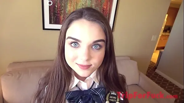 New i put a school uniform on a girl who just turned 18 yo top Videos