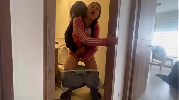 New My friend leaves me alone at the hot aunt's house and we fuck in the bathroom top Videos
