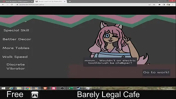 New Barely Legal Cafe (free game itchio ) 18, Adult, Arcade, Furry, Godot, Hentai, minigames, Mouse only, NSFW, Short top Videos