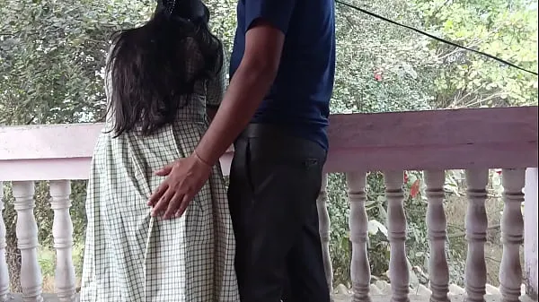 New Desi girl did dirty work with her college teacher sitting on swing top Videos