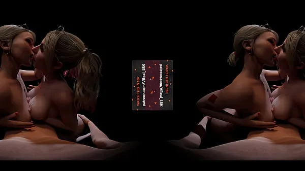 Νέα VReal 18K Double Titfuck with Cum Dirty Tongue Kiss - CGI, 3D, threesome, FFM, Featuring Harley Quinn and Alexa κορυφαία βίντεο