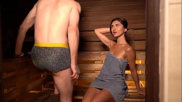 Novi It was already hot in the bathhouse, but then a stranger came in najboljši videoposnetki