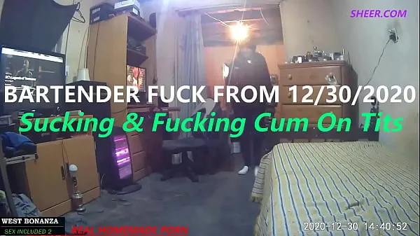 New Bartender Fuck From 12/30/2020 - Suck & Fuck cum On Tits top Videos