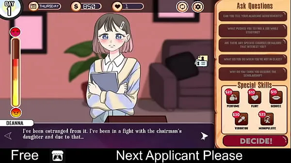 Novi Next Applicant Please (free game itchio) Visual Novel najboljši videoposnetki